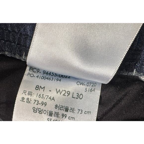 Levi's Totally Shaping Pull On Skinny Blue Denim Jeans 8M 29 x 30 - Picture 6 of 8